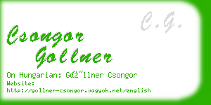 csongor gollner business card